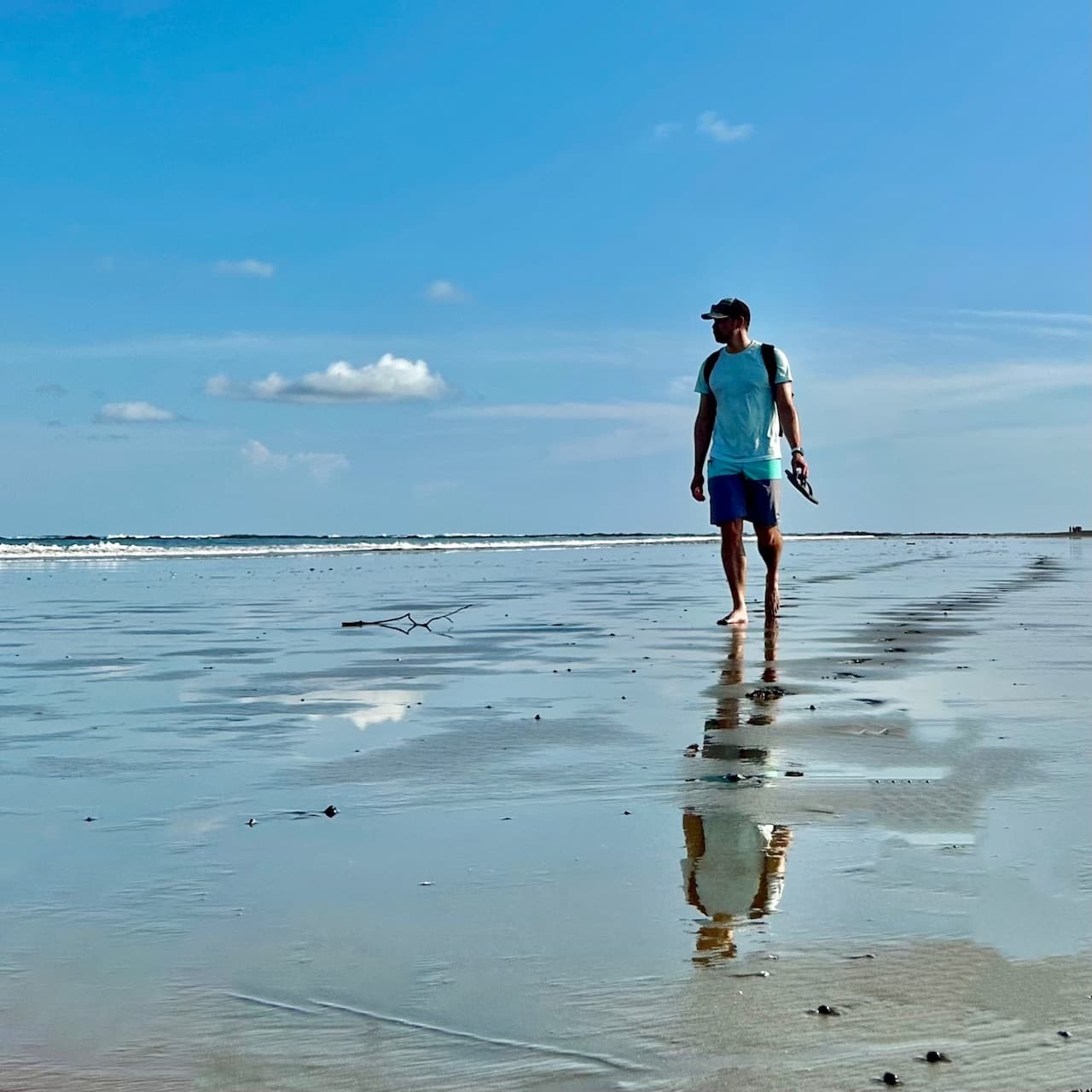 Kevin looking over bali coast